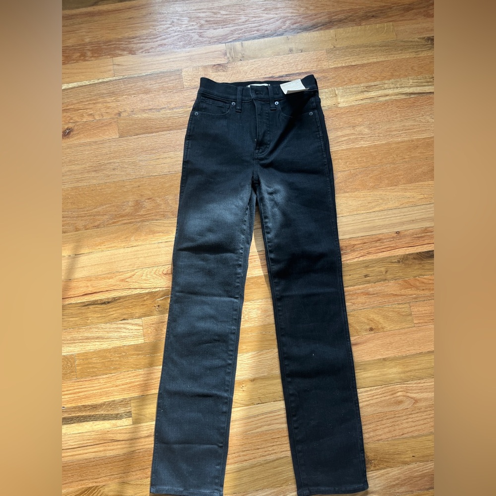 Madewell Women's Stovepipe Black Jeans